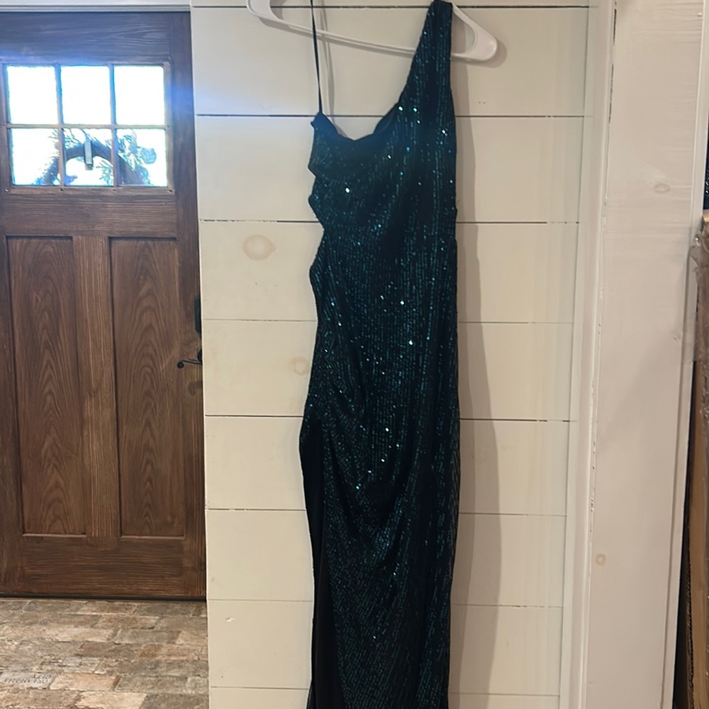 Green Sequined Dress